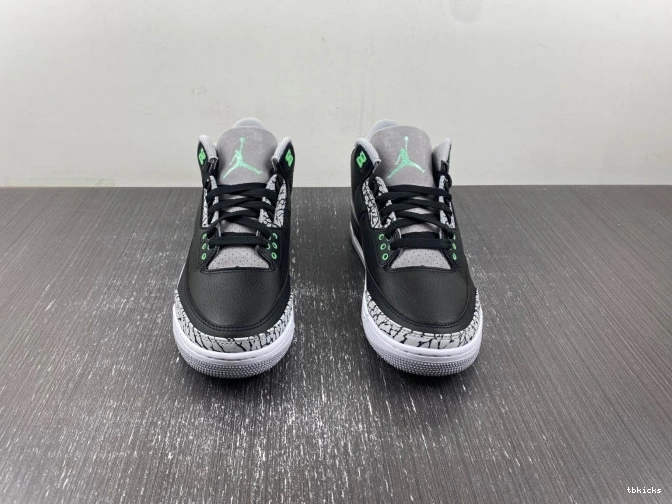 Rep TBK 3 Glow Jordan CT8532-031 Green Air 0725